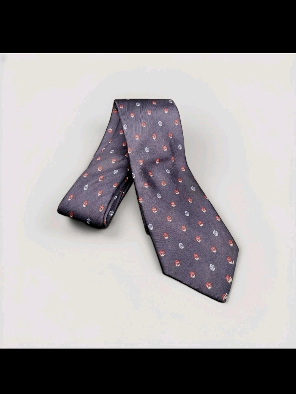 Christian Dior Neck Tie Royal Blue Geometric New York - Paris